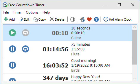Free Countdown Timer for Windows